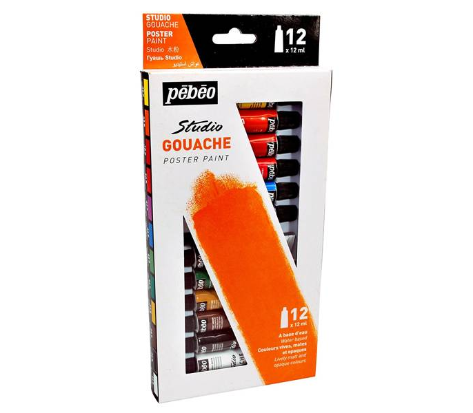 PEBEO 12 Lİ GUAJ BOYA GOUACHE ORJİNAL
