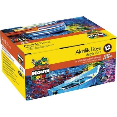 NOVACOLOR 12 Lİ AKRİLİK BOYA ACRYLICS