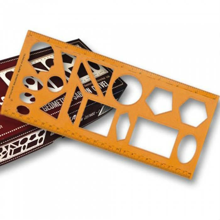 YILDIZLAR GEOMETRİK ŞABLON CETVELİ 25 CM