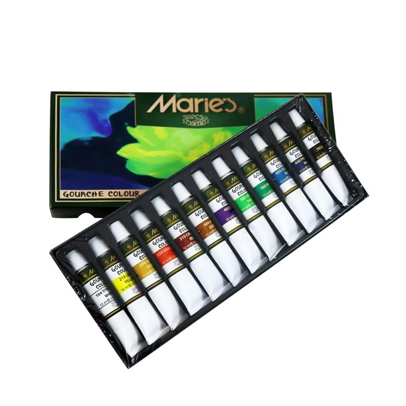 MARİES 12 Lİ GUAJ BOYA GOUACHE ORJİNAL