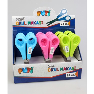 PUTİ ÖĞRENCİ OKUL MAKASI CETVELLİ