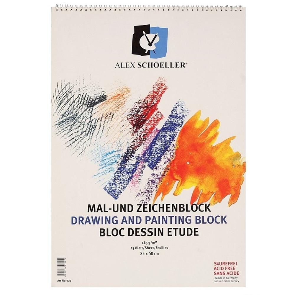 ALEX SCHOELLER 35X50 DOKULU RESİM DEFTERİ 165 GR